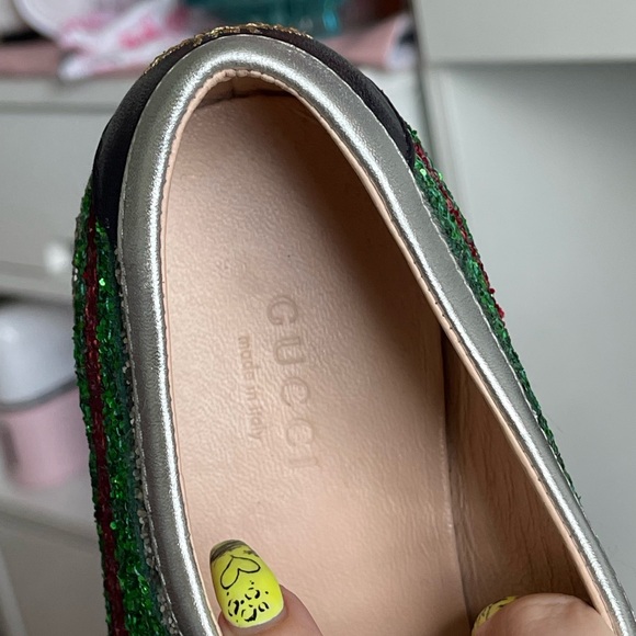 Gucci Falacer Glitter Trainers - Picture 2 of 6